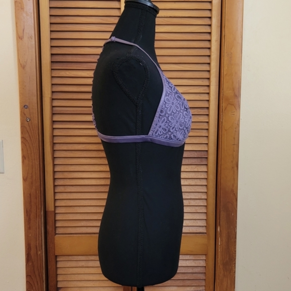 NWOT Victorias Secret Lacy Halter Bralette Size XL - Picture 4 of 4